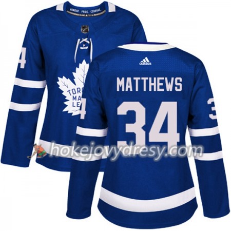 Dámské Hokejový Dres Toronto Maple Leafs Auston Matthews 34 Adidas 2017-2018 Modrá Authentic